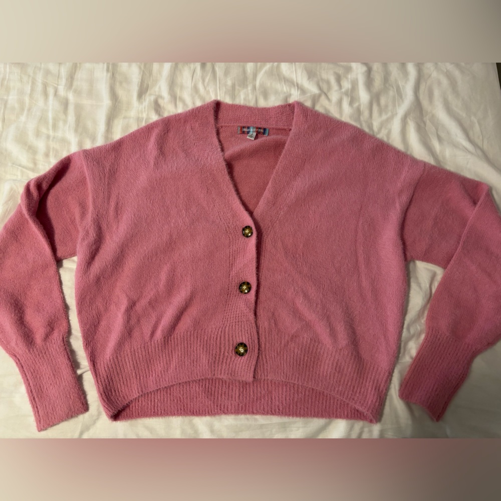Urban Outfitters cardigan sweater v-neck button up pink